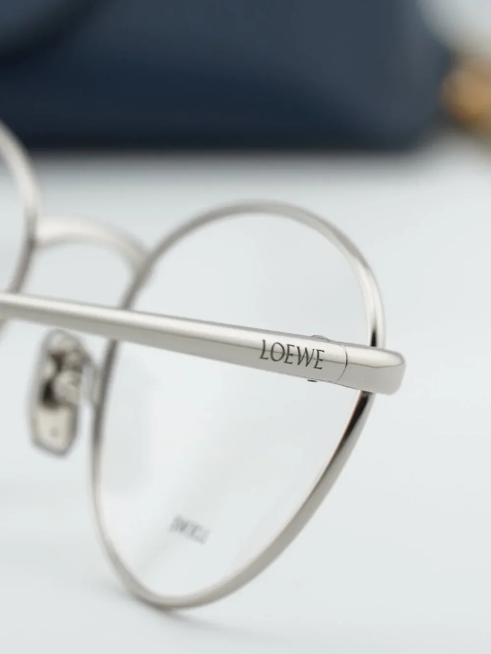 Loewe LW50087U 016 Square Eyeglasses - Shiny Palladium 49mm